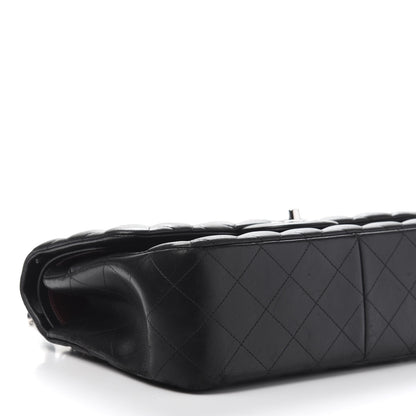 Chanel Lambskin Quilted Jumbo Double Flap Black 11 of 14