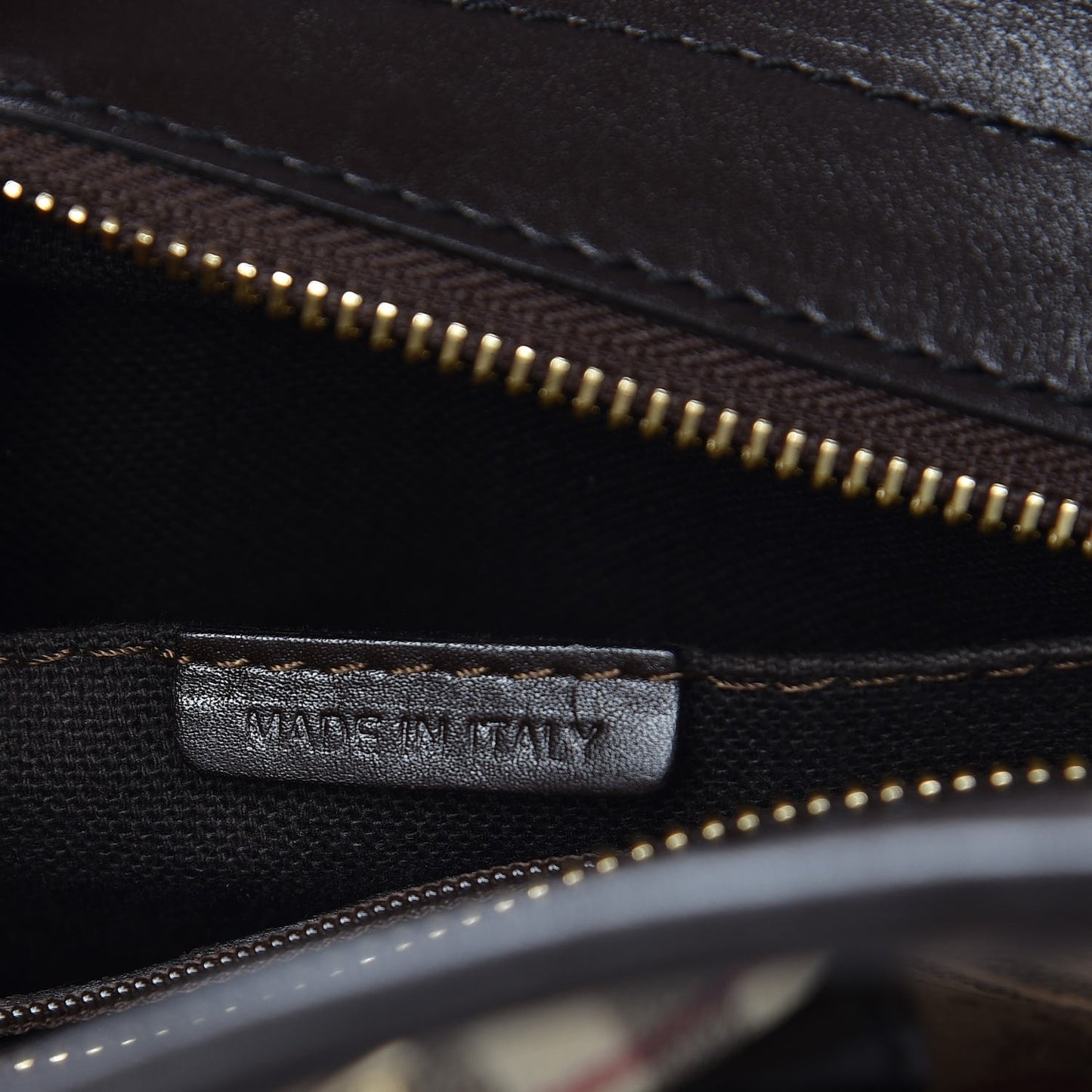Haymarket Check Metal Stitch Lowry Dark Brown