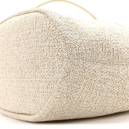 Chanel Lurex Boucle Deauville Drawstring Bucket Bag Ivory 10 of 10