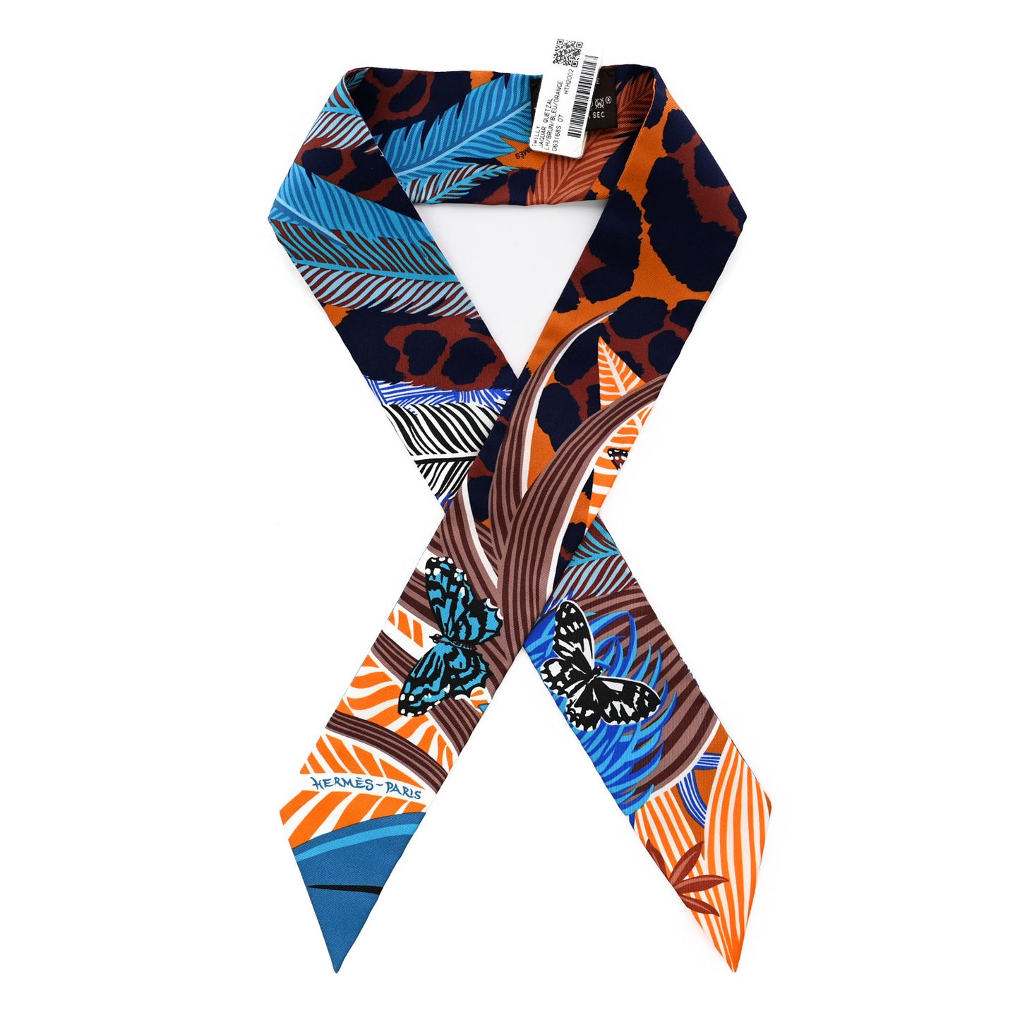 Silk Jaguar Quetzal Twilly Brun Bleu Orange