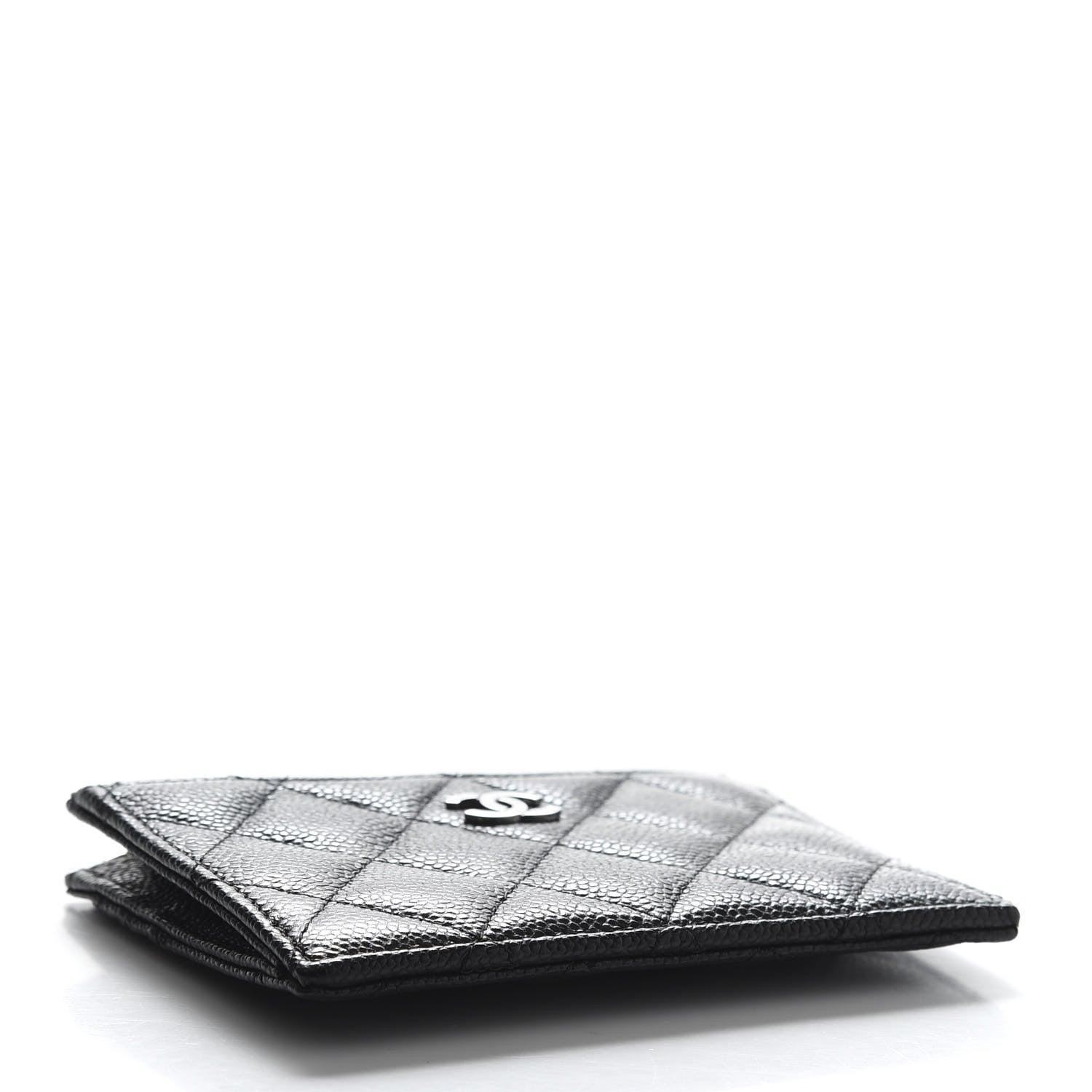 Chanel Caviar Quilted CC Zip Card Holder Black 4 of 10