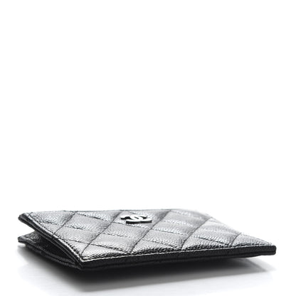 Chanel Caviar Quilted CC Zip Card Holder Black 4 of 10