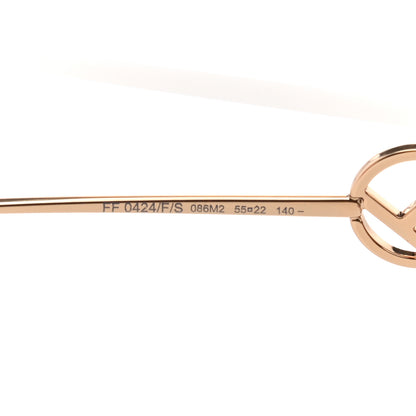 Fendi Acetate Metal F is Fendi FF Square Cat Eye Sunglasses FF 0424/F/S Havana 5 of 7