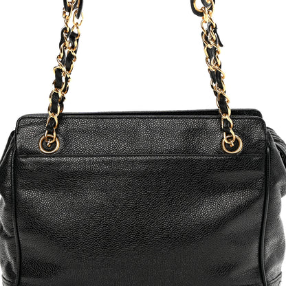 Chanel Caviar CC Shoulder Bag Black 7 of 12