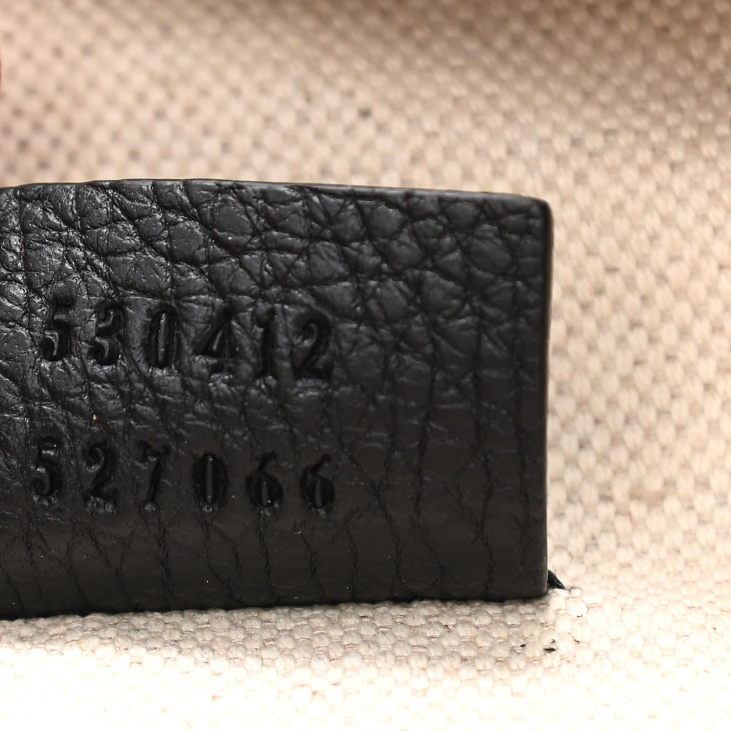 Gucci Grained Calfskin Small Logo Belt Bag Black 7 of 10