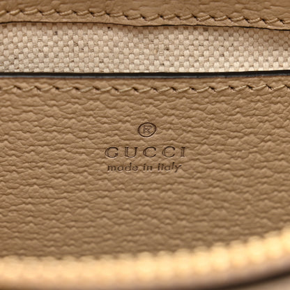 Gucci GG Supreme Monogram Textured Dollar Calfskin Web Mini Ophidia GG Handbag Beige Mystic White Oatmeal 7 of 10