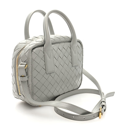 Bottega Veneta Lambskin Intrecciato Small Getaway Agate Grey 3 of 9
