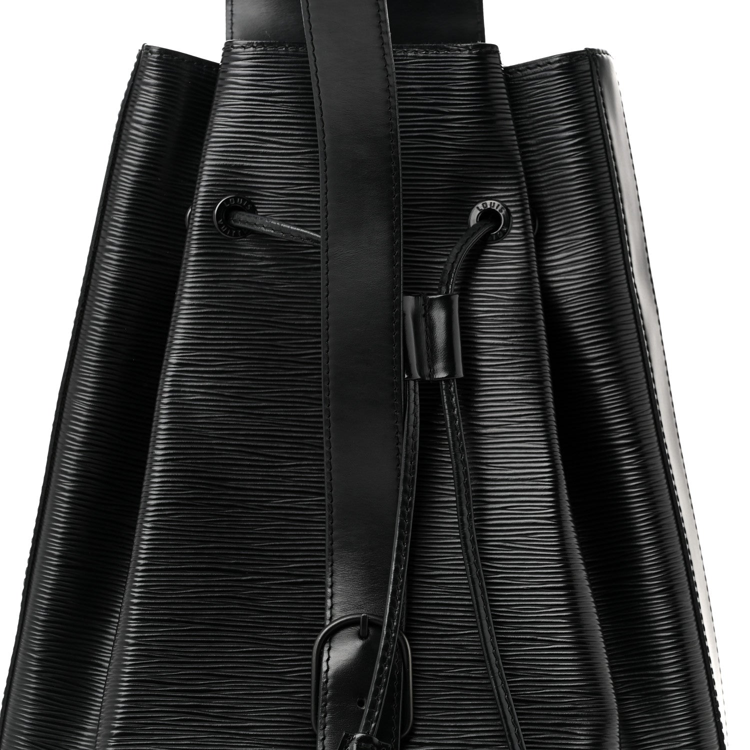 Louis Vuitton Epi Sac a Dos Drawstring Bag Black 7 of 9