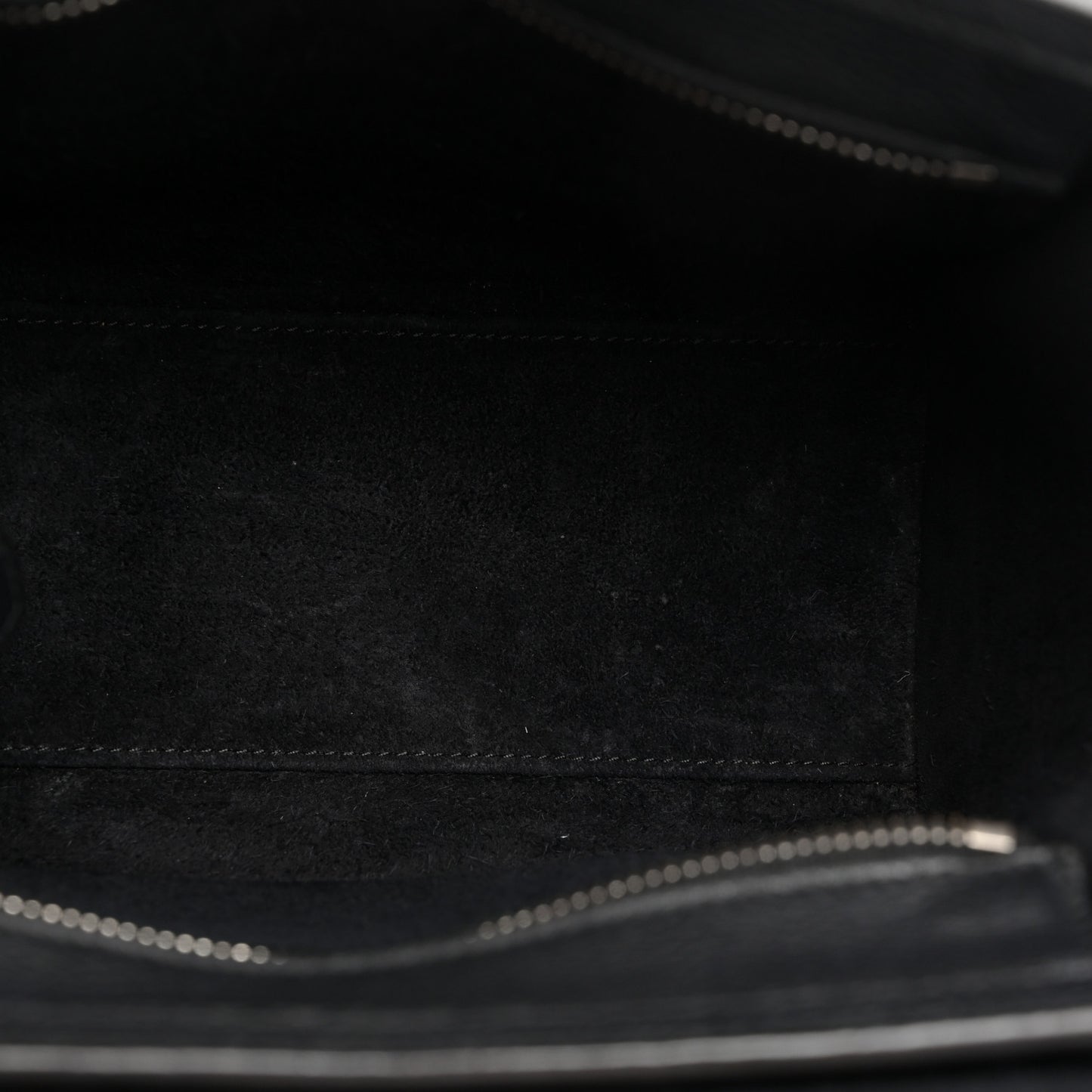 Drummed Calfskin Nano Luggage Black