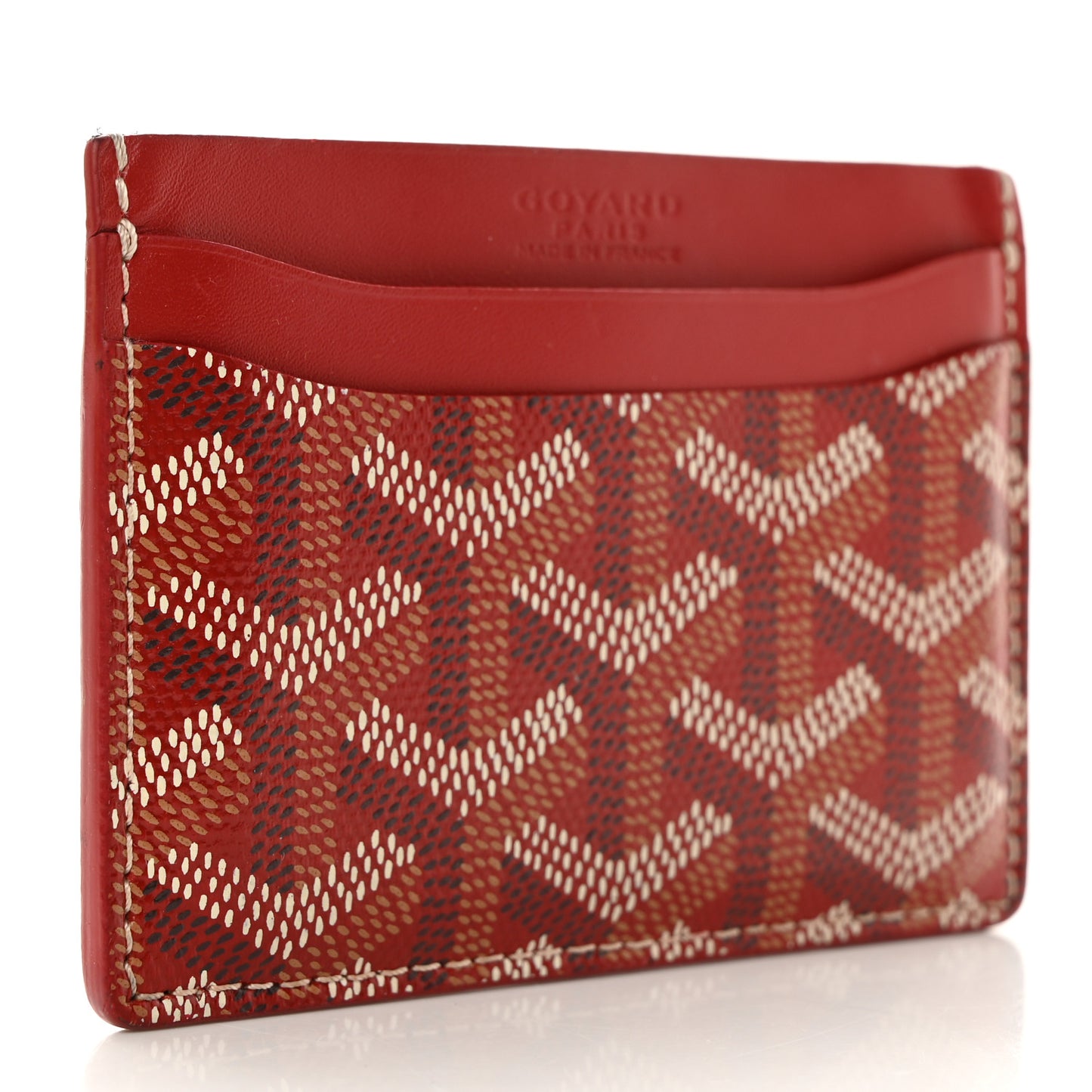 Goyardine Saint Sulpice Card Holder Red