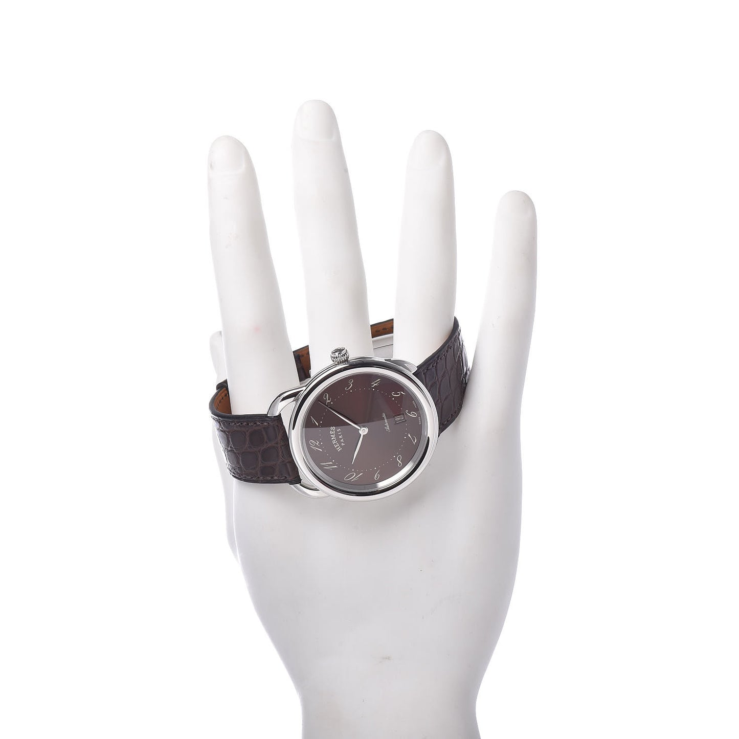 Stainless Steel Alligator 41mm Arceau Automatic Watch Havane