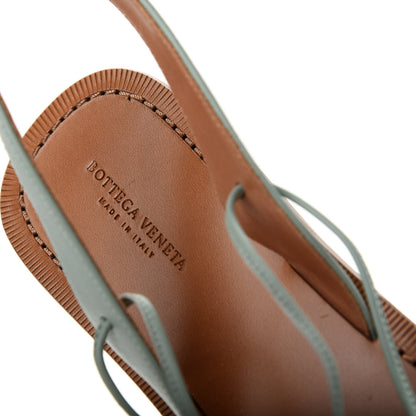 Bottega Veneta Calfskin Micro Intrecciato Flat Sandals 39.5 New Sauge 8 of 10