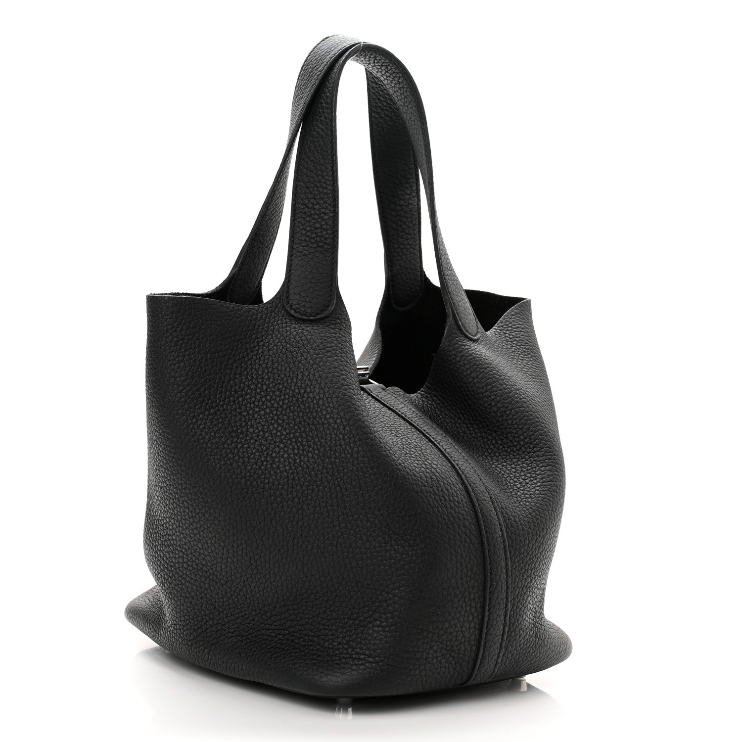 Hermes Taurillon Clemence Picotin Lock 22 MM Black 3 of 11