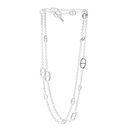 Hermes Sterling Silver Farandole Necklace 120 3 of 4