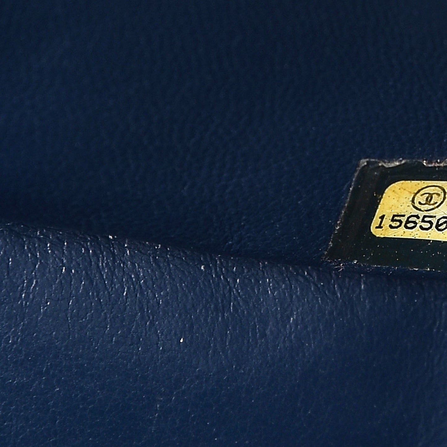 Caviar Quilted Jumbo Double Flap Navy Blue