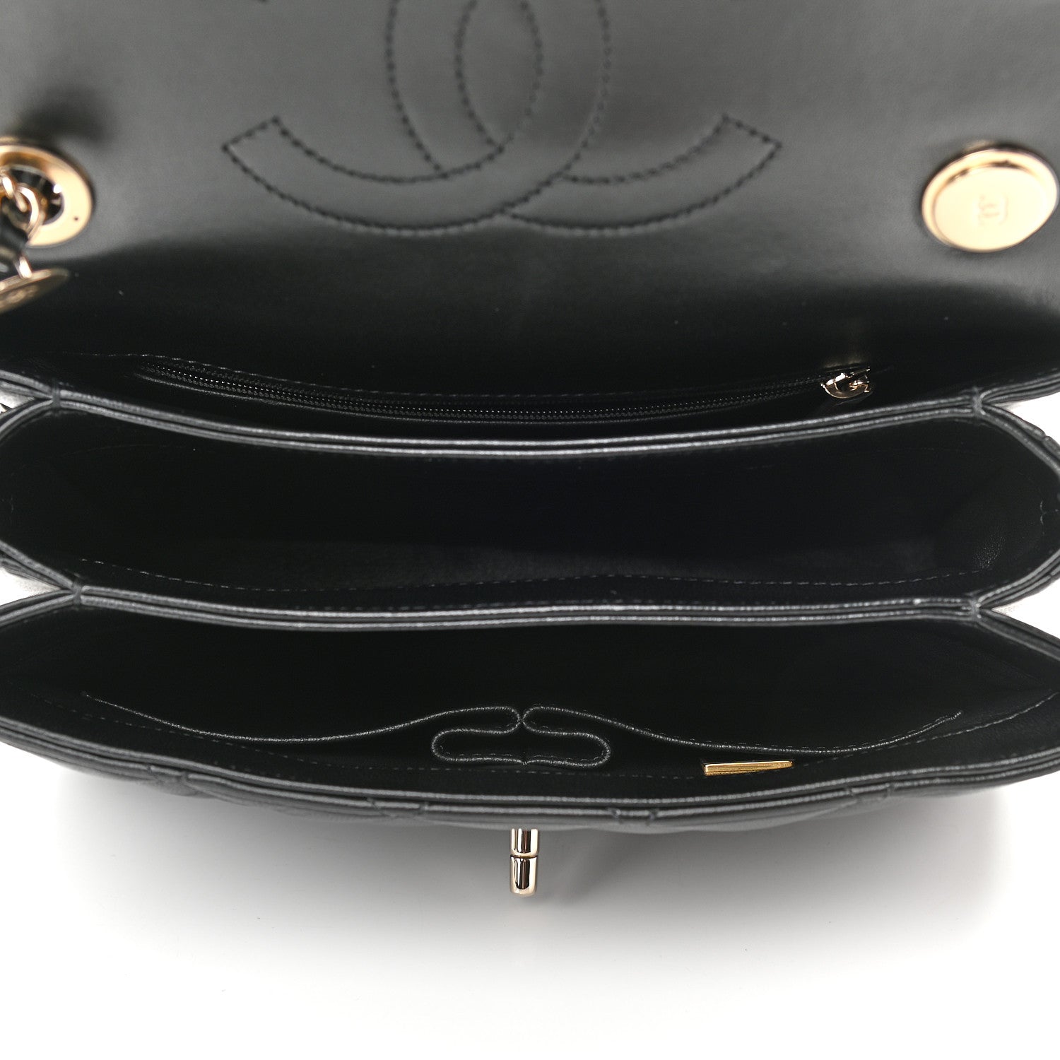 Chanel Lambskin Quilted Small Trendy CC Dual Handle Flap Bag Black 4 of 8