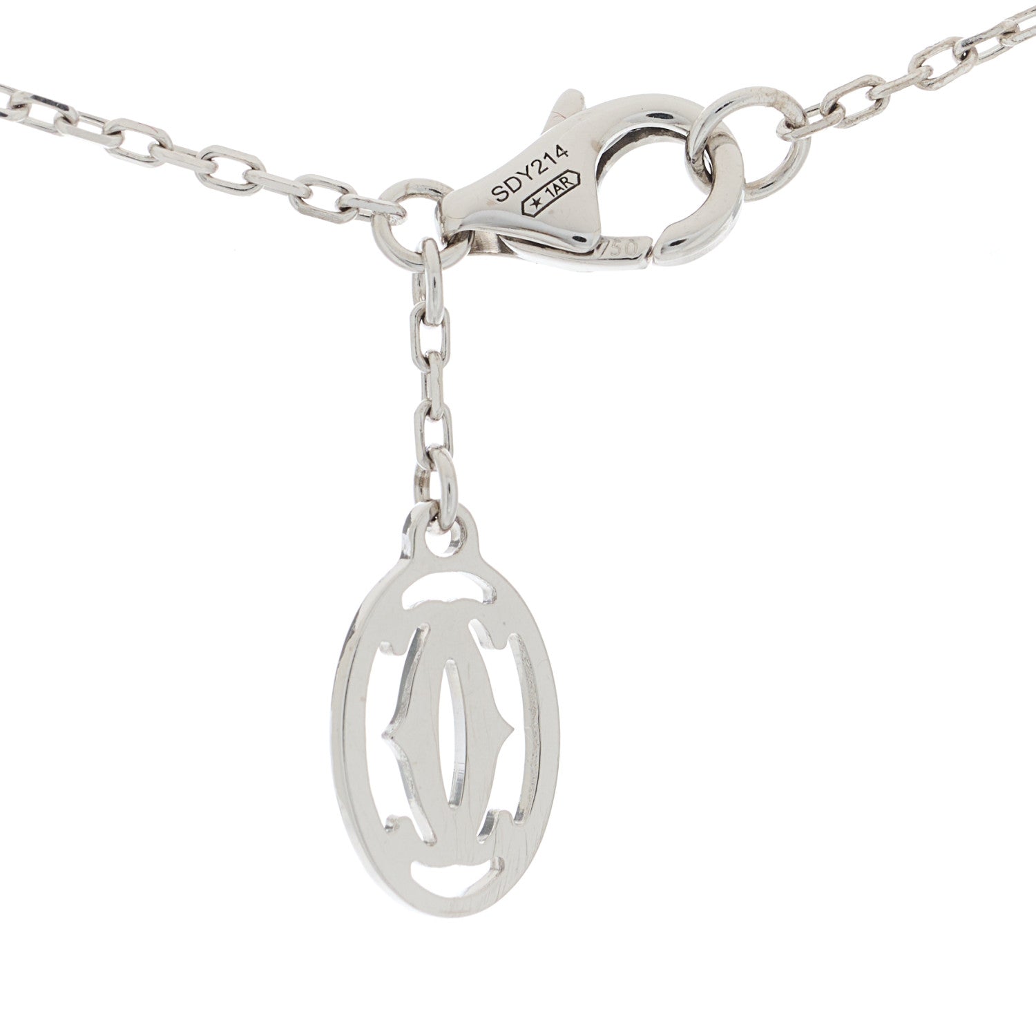 Cartier 18K White Gold Chain Necklace 5 of 5
