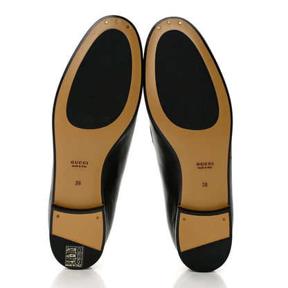 Gucci Lambskin Womens Brixton Horsebit Loafers 39 Black 5 of 9