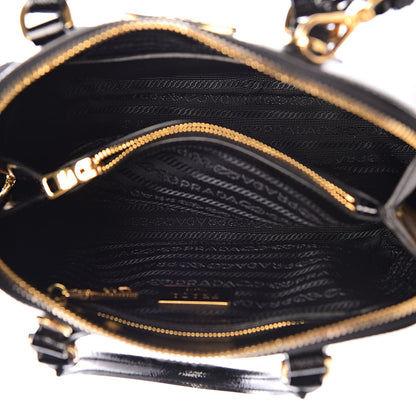 Prada Saffiano Vernice Small Promenade Tote Black 5 of 12