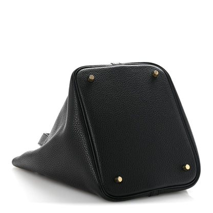 Hermes Taurillon Clemence Picotin Lock 22 MM Black 4 of 14