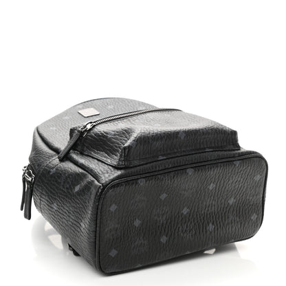 MCM Visetos Small Side Stud Stark Backpack Black 4 of 9