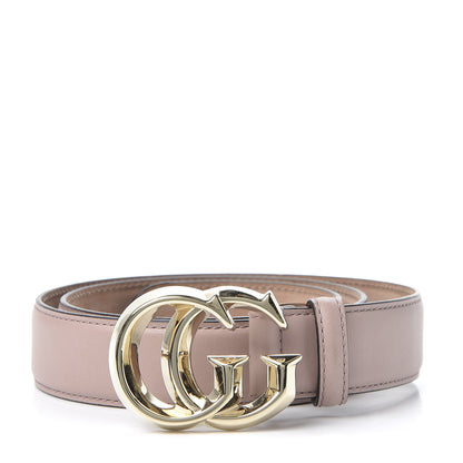 Gucci Calfskin Double G Belt 80 32 Porcelain Rose 1 of 4