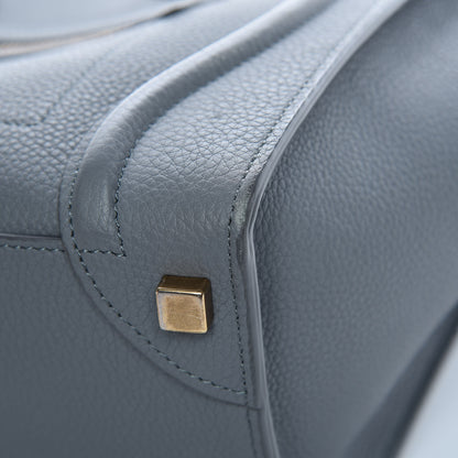 Celine Baby Drummed Calfskin Micro Luggage Kohl 13 of 14