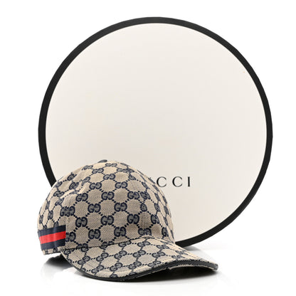 Gucci Monogram Web Baseball Hat M Beige Blue 13 of 13