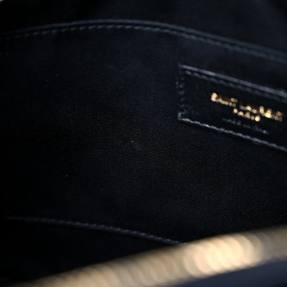 Saint Laurent Calfskin Matelasse Monogram Lou Camera Bag Deep Marine 11 of 11
