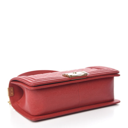 Chanel Caviar Quilted Medium Boy Flap Red 4 of 13