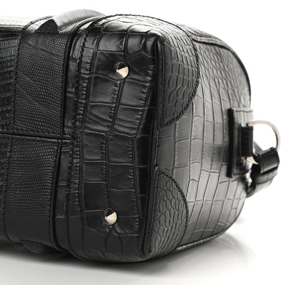 Givenchy Calfskin Crocodile Embossed Mini Lucrezia Black 5 of 11