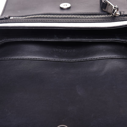 Givenchy Calfskin Duetto Crossbody Bag White Black 10 of 11