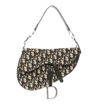 Christian Dior Monogram Saddle Bag Blue 1 of 12
