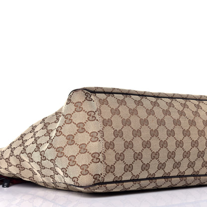 Gucci Monogram Large Positano Tote Brown 8 of 9