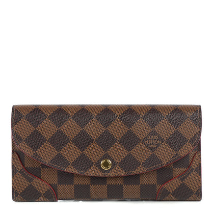 Louis Vuitton Damier Ebene Caissa Wallet Cherry 1 of 7