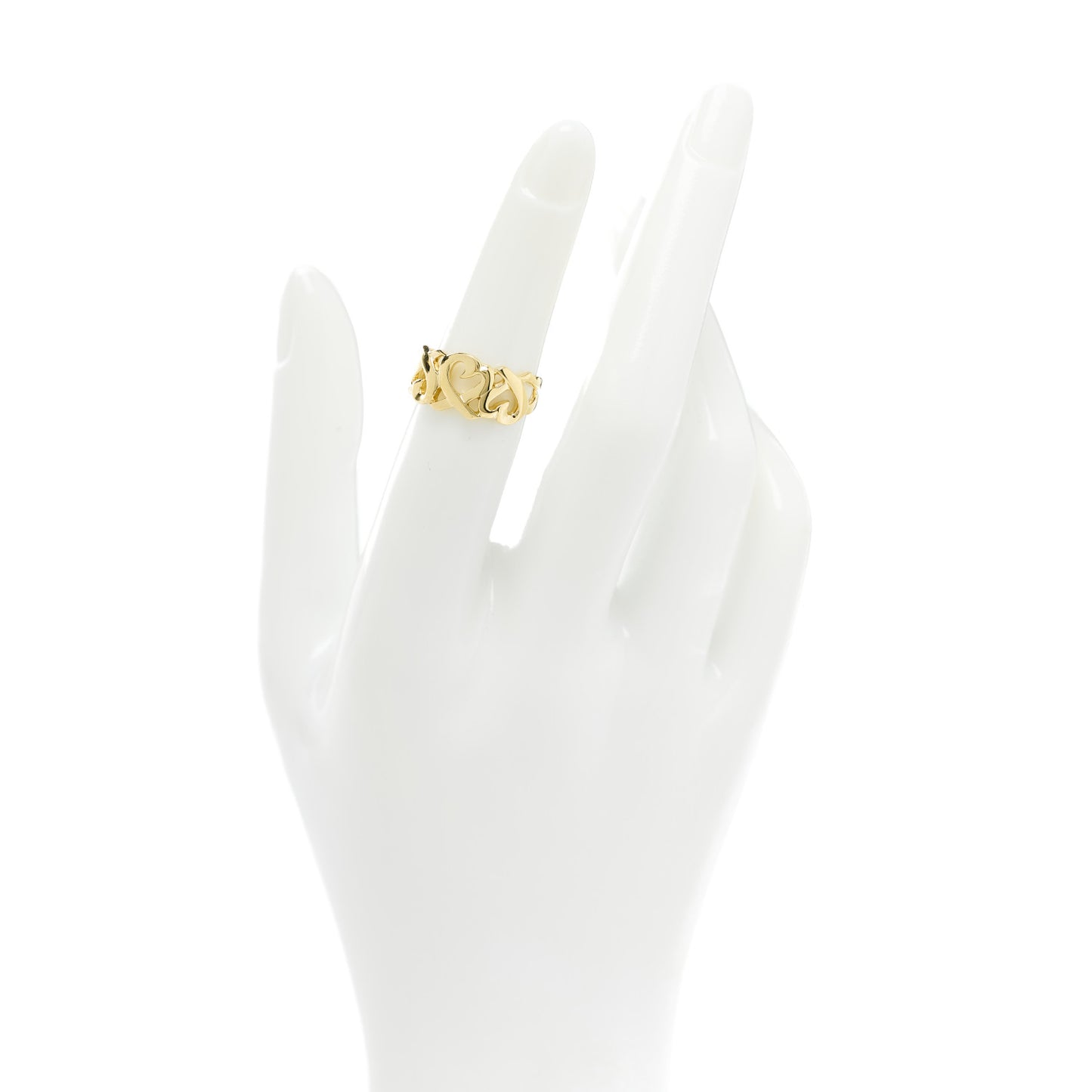 18K Yellow Gold Paloma Picasso Loving Heart Ring 49 5