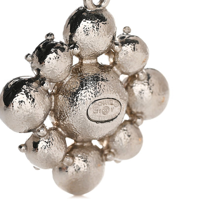 Chanel Crystal CC Dangle Earrings Silver 4 of 5
