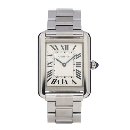 Cartier Stainless Steel 24mm Tank Solo Quartz Watch 1 of 8