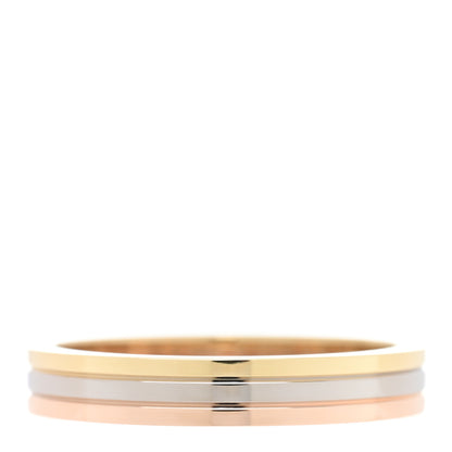 Cartier 18K Pink White Yellow Gold 3.5mm Vendome Louis Cartier Wedding Band Ring 56 7.5 3 of 5