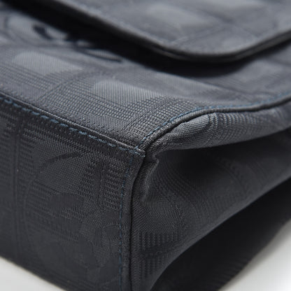 Chanel Nylon Medium Travel Accordion Flap Black 10 of 18