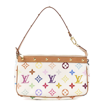 Louis Vuitton Monogram Multicolor Pochette Accessories White 1 of 9
