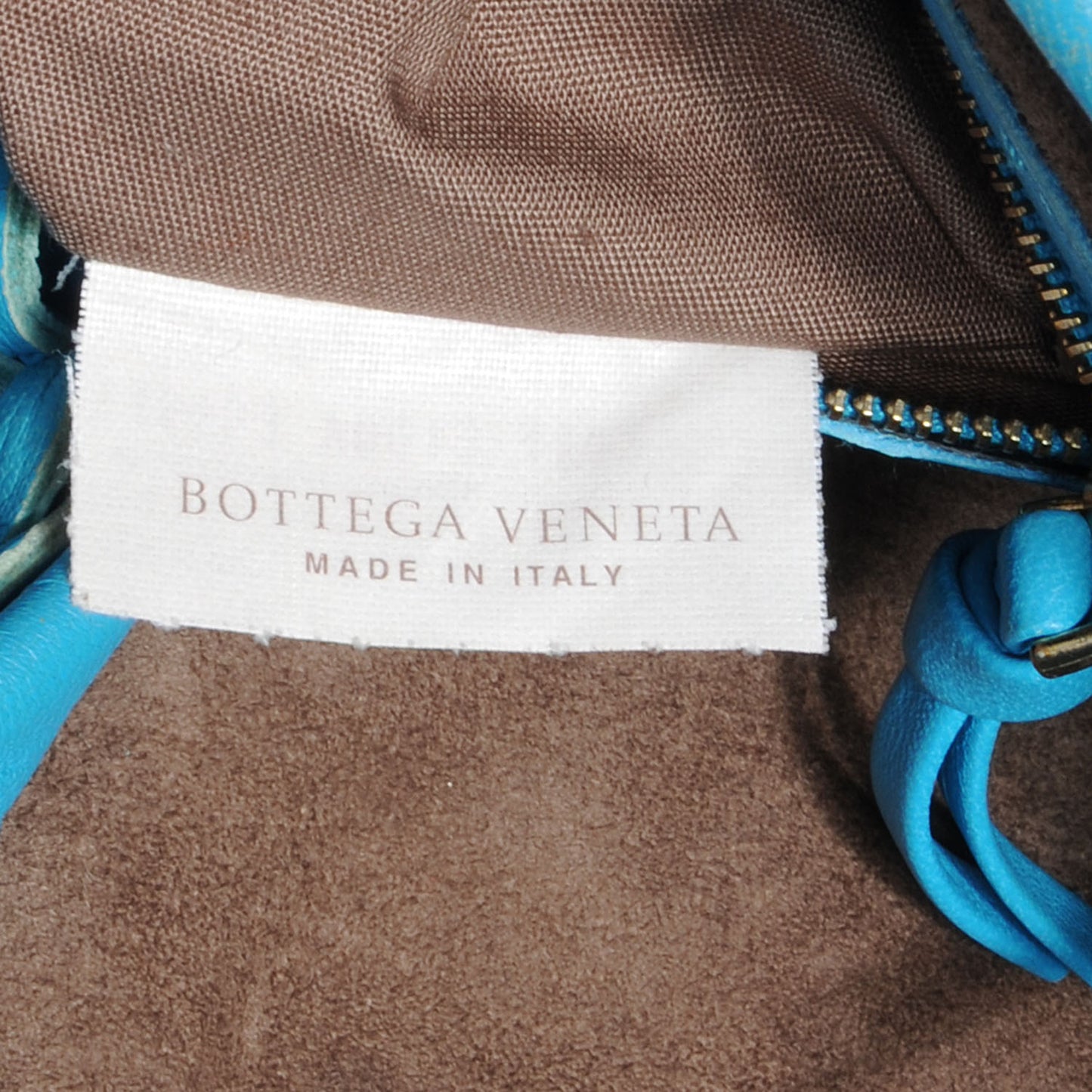 Nappa Intrecciato Medium Veneta Hobo Turquoise
