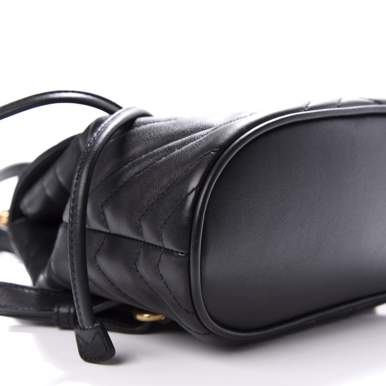 Gucci Calfskin Matelasse GG Marmont Flap Backpack Black 7 of 9