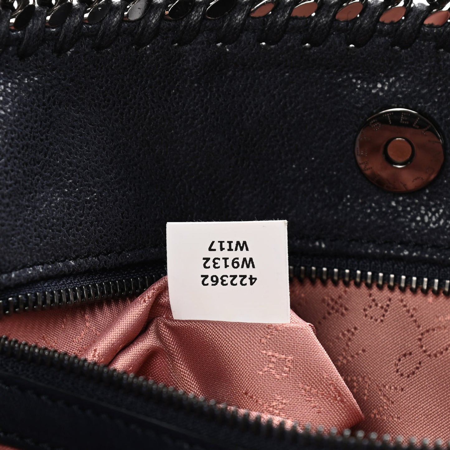 Shaggy Deer Falabella East West Shopper Tote Navy