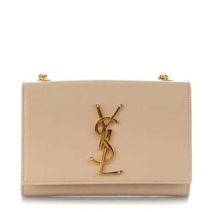 Saint Laurent Grain De Poudre Small Monogram Kate Satchel Nude Powder 1 of 6