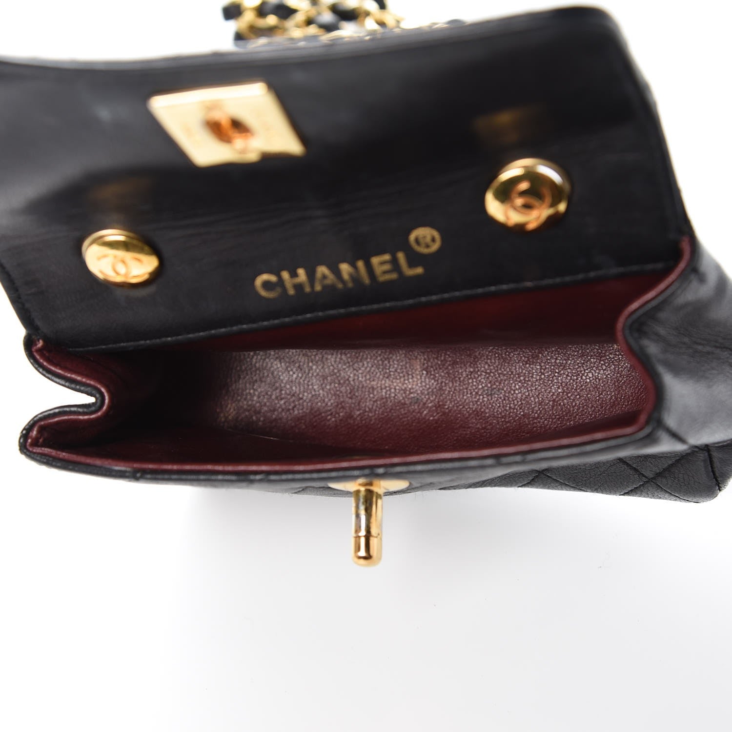 Chanel Lambskin Quilted Extra Mini Flap Black 5 of 10