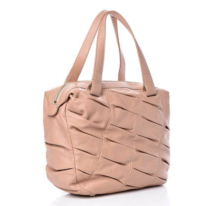 Christian Louboutin Calfskin Medium Pillow Softy Satchel Nude 3 of 12