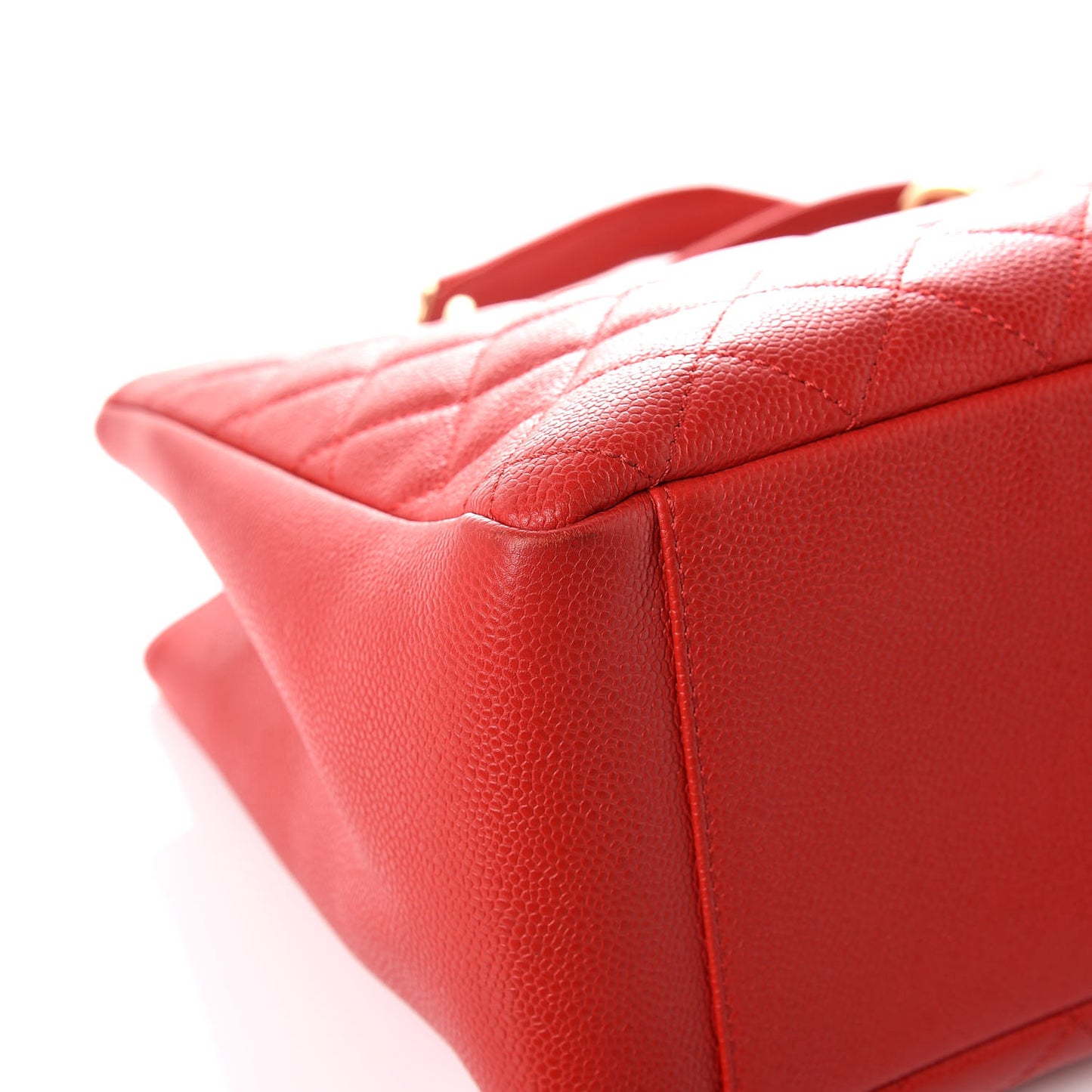 Caviar Quilted Grand Shopping Tote GST Red