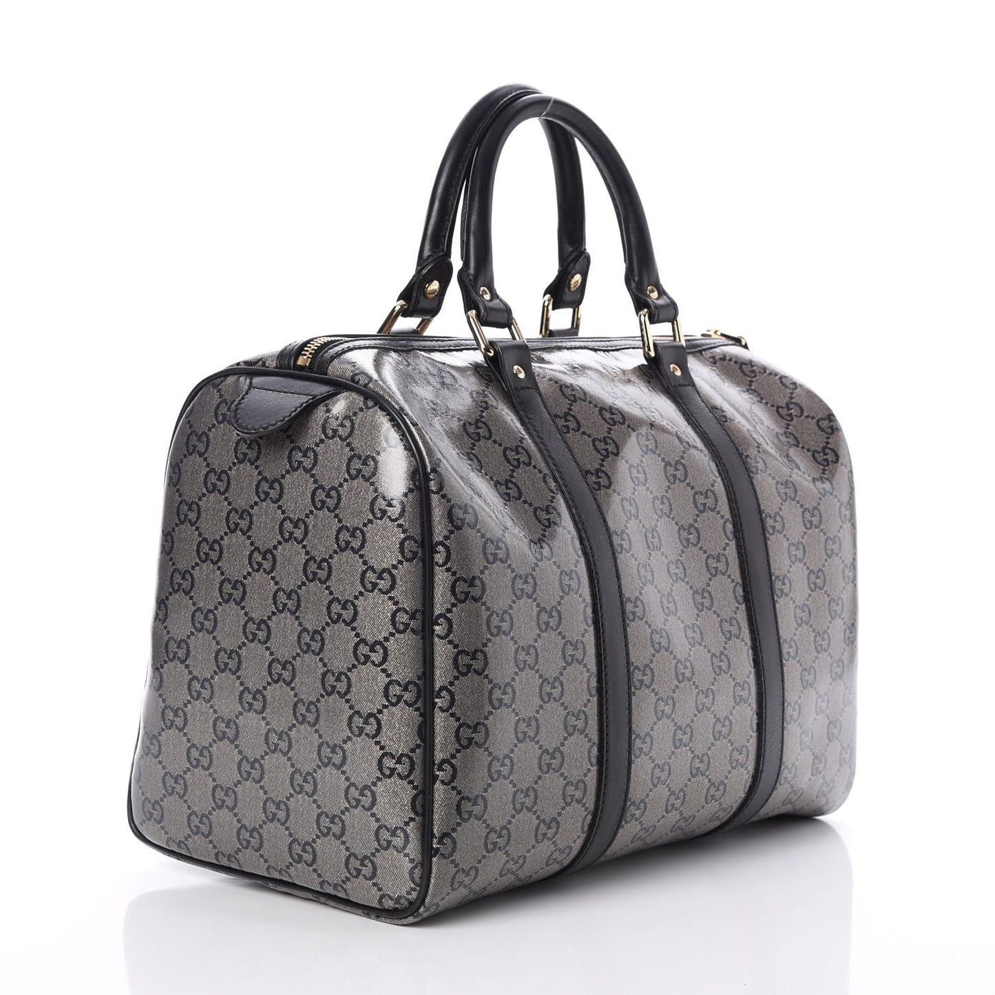 Crystal Monogram Medium Joy Boston Black