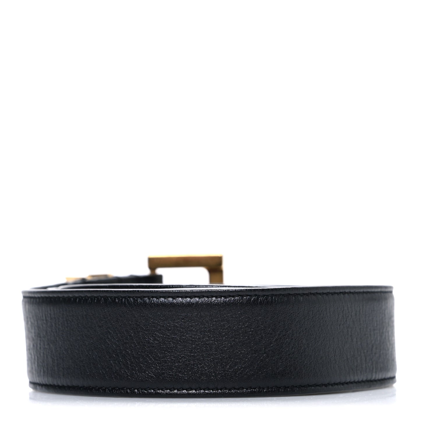 Smooth Calfskin Monogram Square Buckle 90 36 Belt Black